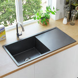 Vidaxl sink handgemaachte Edelst Stol schwaarz