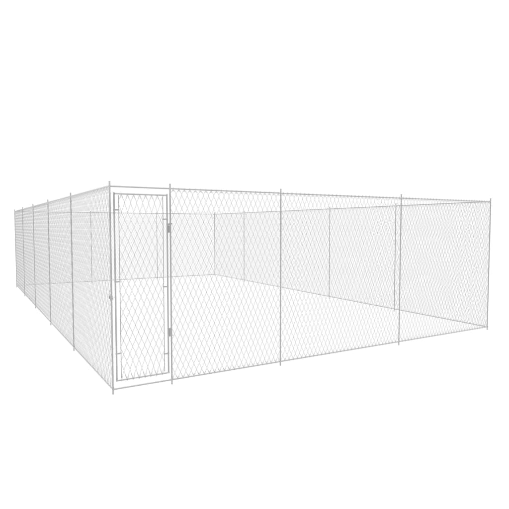 Vidaxl Dog Kennel til udenfor 950x570x185 cm galvaniseret stål