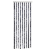 Vidaxl fléien Ridera 56.x185 cm Chenille Grey a Wäiss