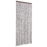 Vidaxl Fly Cundain 90x220 cm Chenille Brown a Beige