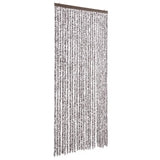 Vidaxl Fly Curtain 100x220 cm Chenille Brown och Beige