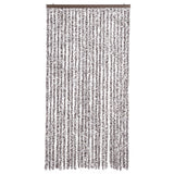 Vidaxl Fly Curtain 100x220 cm Chenille Brown a Beige