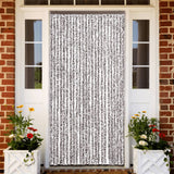 Vidaxl Fly Curtain 100x220 cm Chenille Brown a Beige