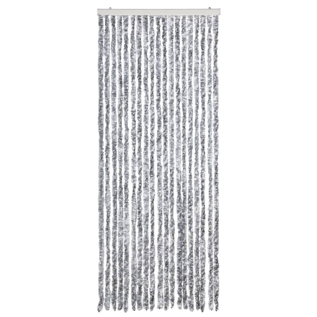 Vidaxl fléien Ridera 56.x185 cm Chenille Wäiss a gro