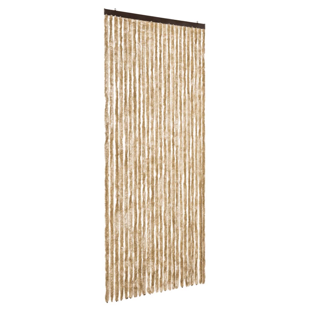 Vidaxl Fly Cundain 100x220 cm Chenille Beige