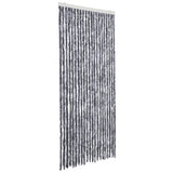 Vidaxl Fly Cundain 90x220 cm Chenille Silver Colored