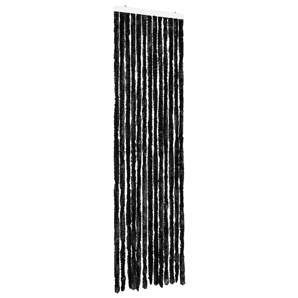 Vidaxl Fly Vorhang 56x185 cm Chenille Anthrazit