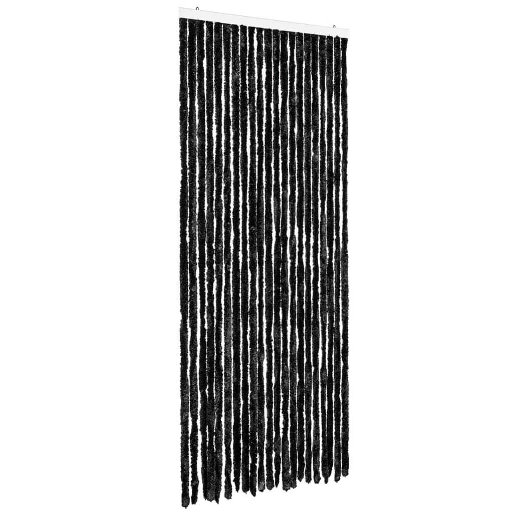 Vidaxl Fly Curtain 90x220 cm CHENILLE Anthracite