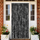 Vidaxl Fly Vorhang 90x220 cm Chenille Anthrazit