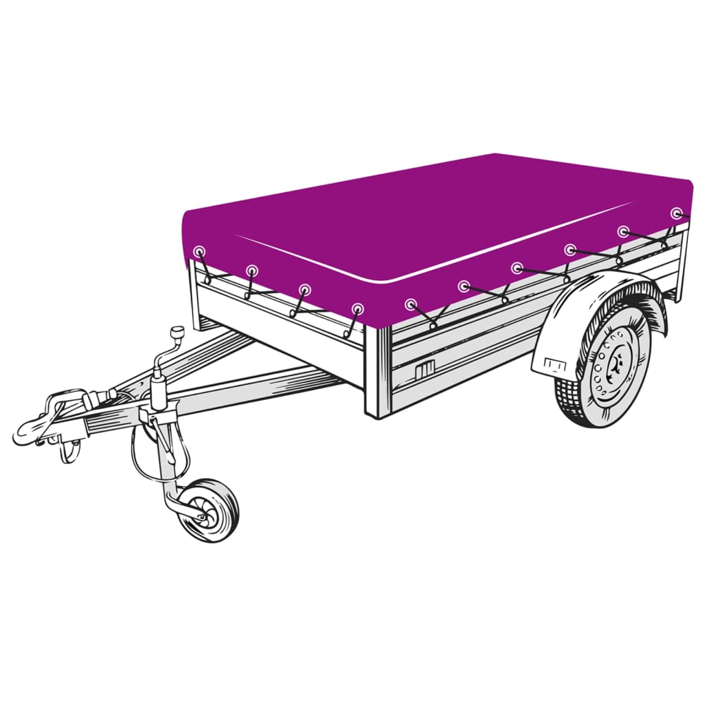 Vidaxl Trailer Network 1.5x2,7 M HDPE Schwarz