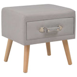 Vidaxl nachtkastjes 2 st 40x35x40 cm stof grijs