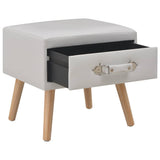 Vidaxl nachtkastjes 2 st 40x35x40 cm kunstleer wit