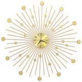 Vidaxl Wanduhr 70 cm Metall Gold gefärbt