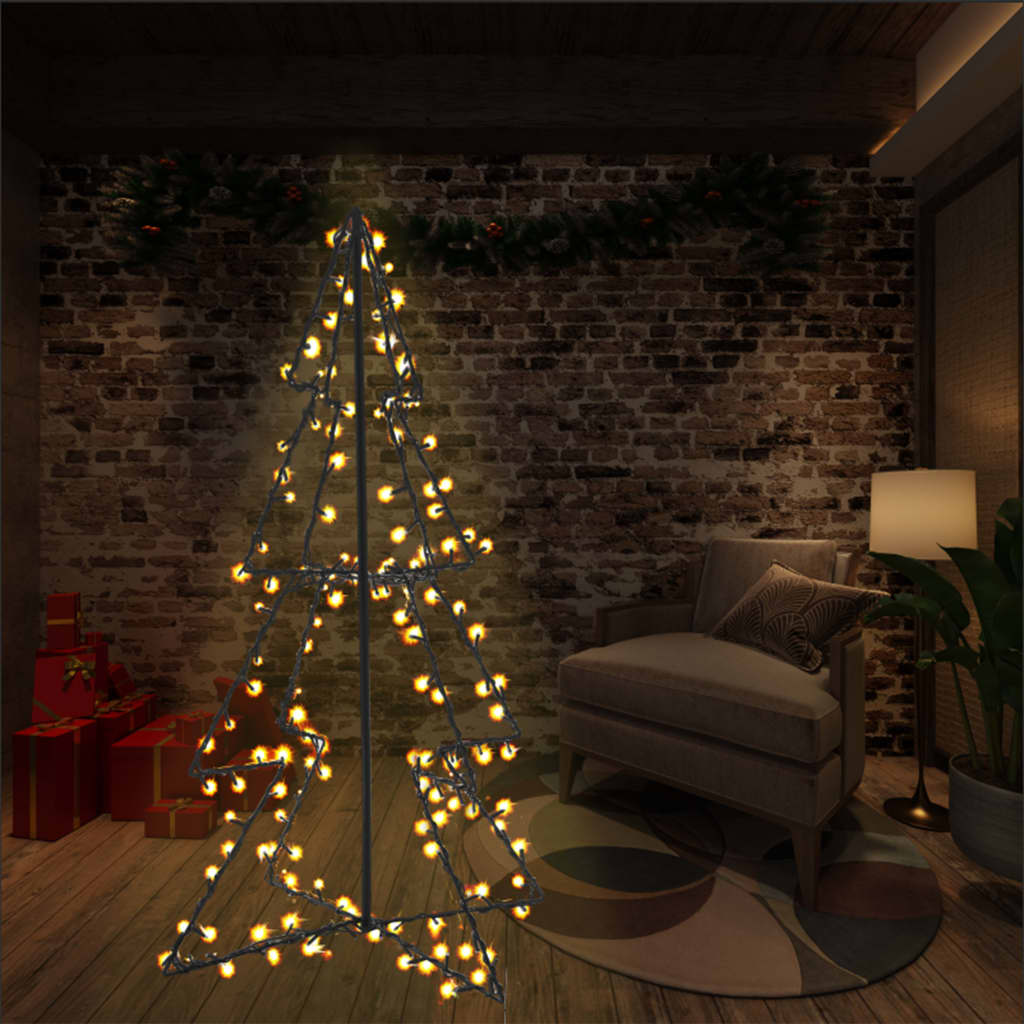 Vidaxl Kegelkerstboom 160 LED diody uvnitř i vně 78x120 cm