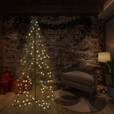 Vidaxl Kegelkerstboom 240 LED -er i og utenfor 115x150 cm