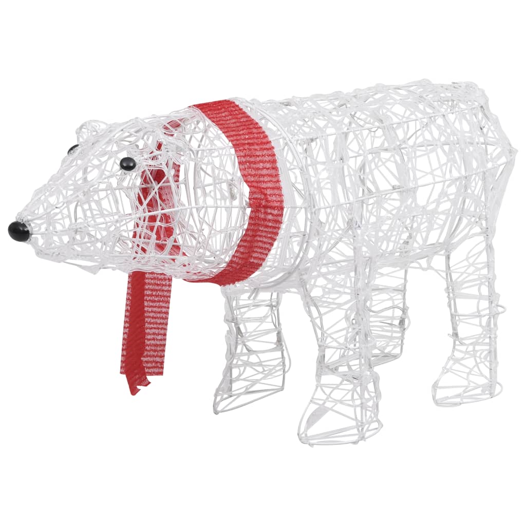 Vidaxl Christmas Lighting Bear 45 LEDS 71X20X38 CM acrylique