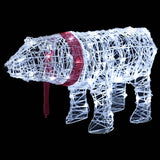 Vidaxl Christmas Lighting Bear 45 LEDs 71x20x38 cm akryl