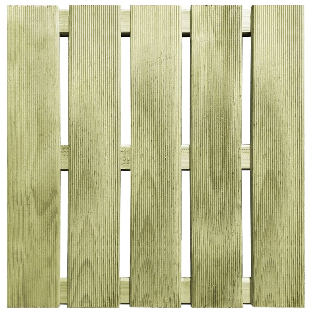 VIDAXL 18 ST Terrassenfliesen 50x50 cm Holz grün