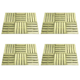 Vidaxl 24 st terrasse tuiles 50x50 cm en bois vert