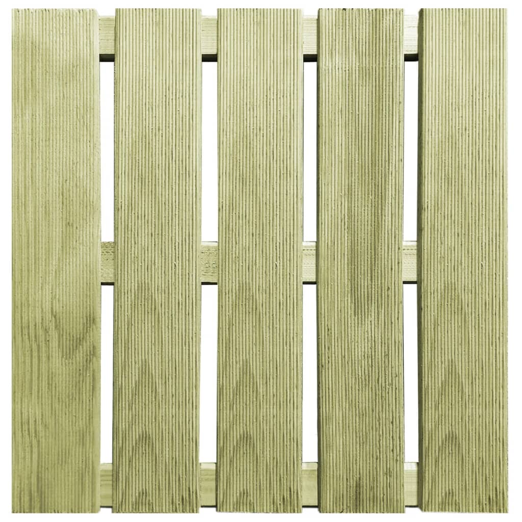 Vidaxl 24 ST Terrace Tiles 50x50 cm de madera verde