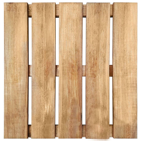 VIDAXL 12 ST Terrassenfliesen 50x50 cm Holzbraun