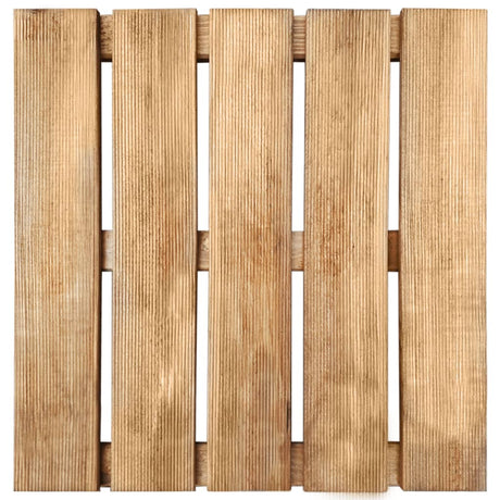 Vidaxl 30 ST Terrace Tiles 50x50 cm de madera marrón