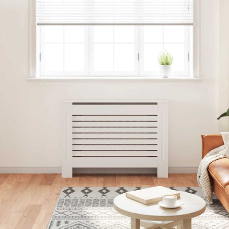 VIDAXL -Radiatorkonstruktion 112x19x81.5 cm MDF Weiß