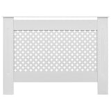 Construction de radiatorom vidaxl 112x19x81,5 cm mdf blanc