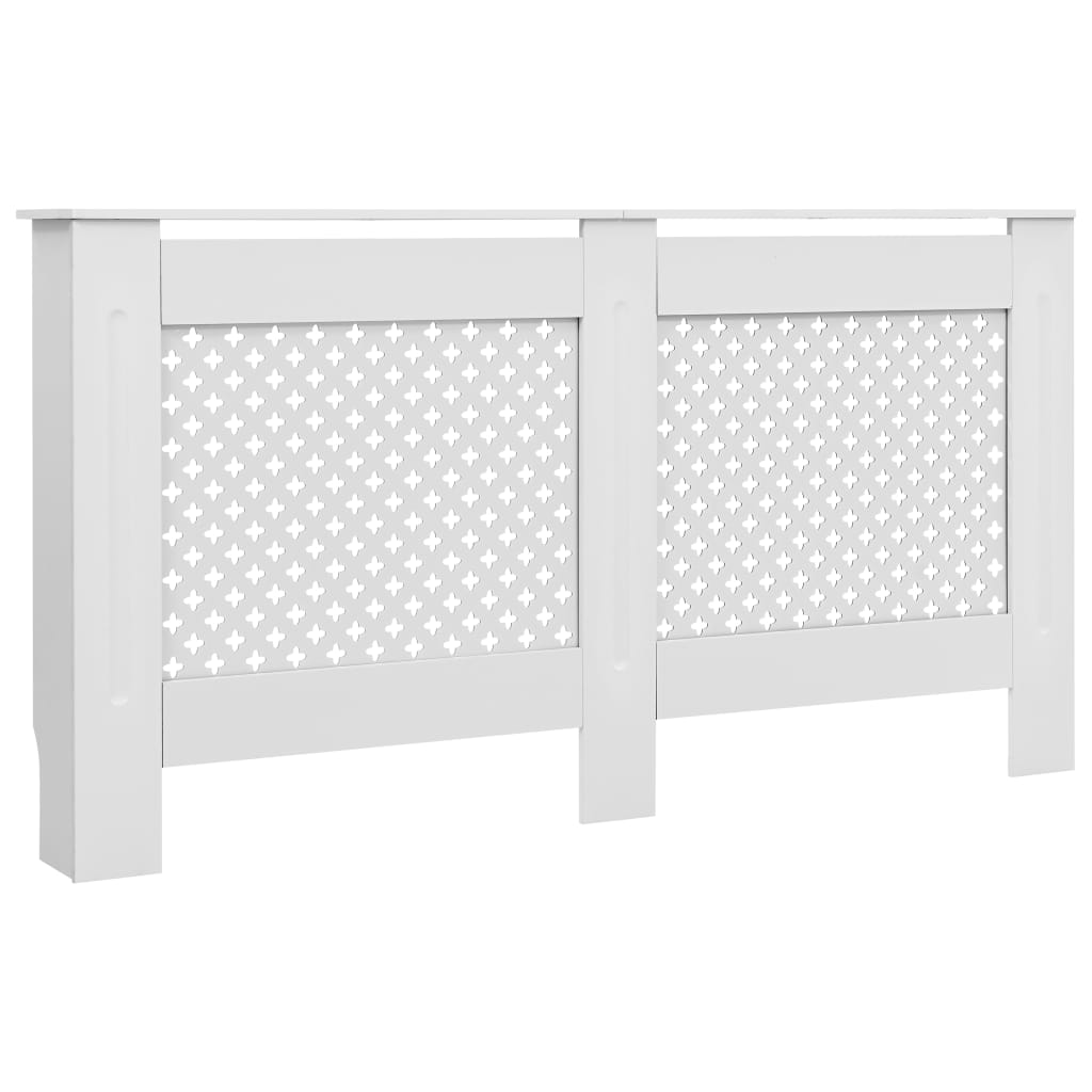 VIDAXL -Radiatorkonstruktion 152x19x81.5 cm MDF Weiß