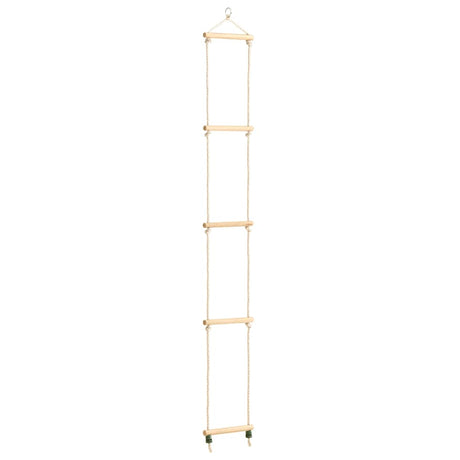 Vidaxl -Seilleiter 30x168 cm Festholz und PE