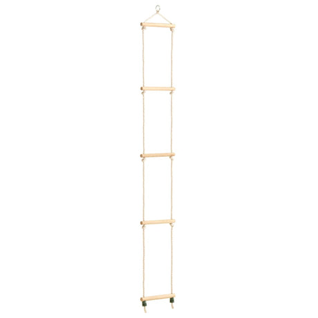 Vidaxl -Seilleiter 30x168 cm Festholz und PE