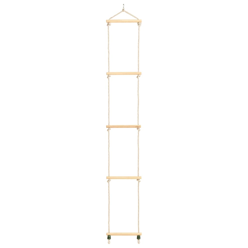 Vidaxl -Seilleiter 30x168 cm Festholz und PE