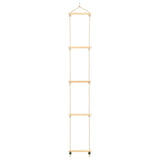Vidaxl -Seilleiter 30x168 cm Festholz und PE