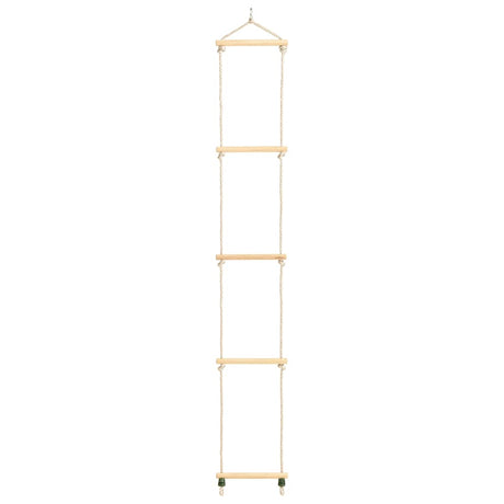 Vidaxl -Seilleiter 30x168 cm Festholz und PE