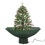 Vidaxl kerstboom sneeuwend met paraplubasis 75 cm groen