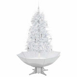 Vidaxl Weihnachtsbaum schneit mit Regenschirme 170 cm Weiß