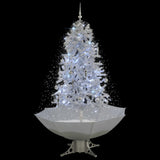 Vidaxl Weihnachtsbaum schneit mit Regenschirme 170 cm Weiß