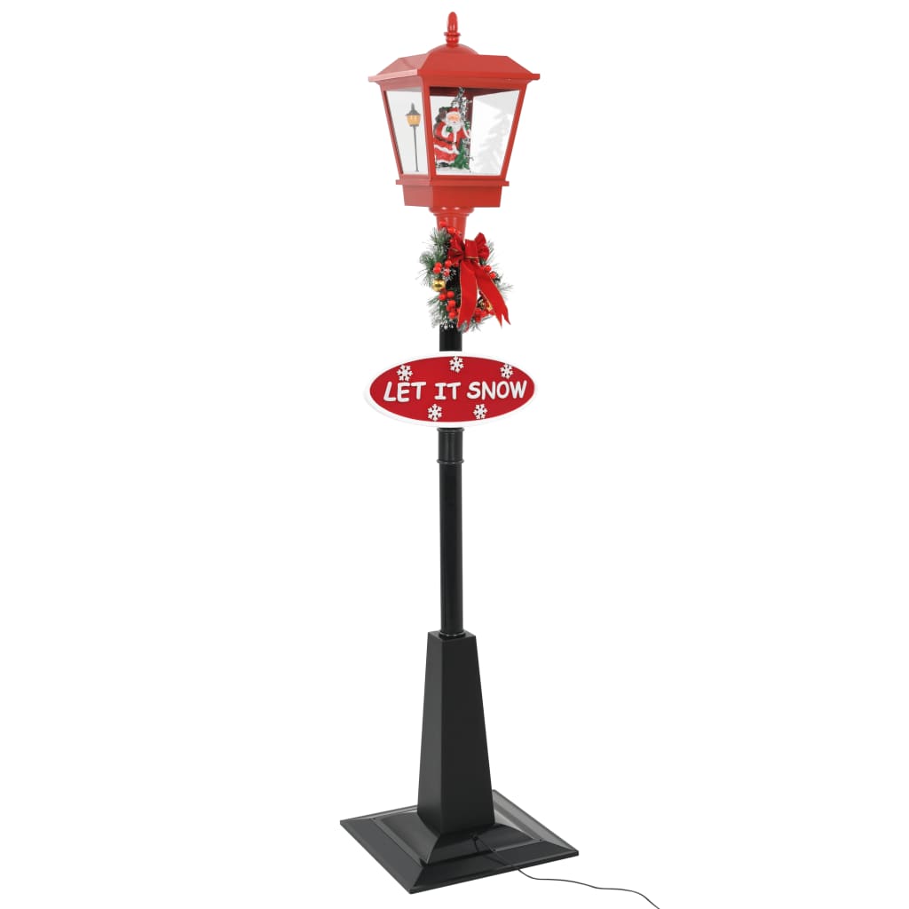 Vidaxl Straat lamp with Santa Led 180 cm