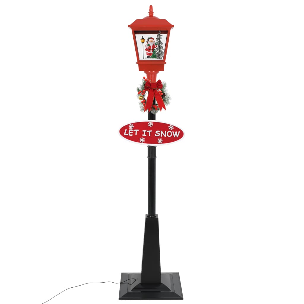 Vidaxl Straat lamp with Santa Led 180 cm