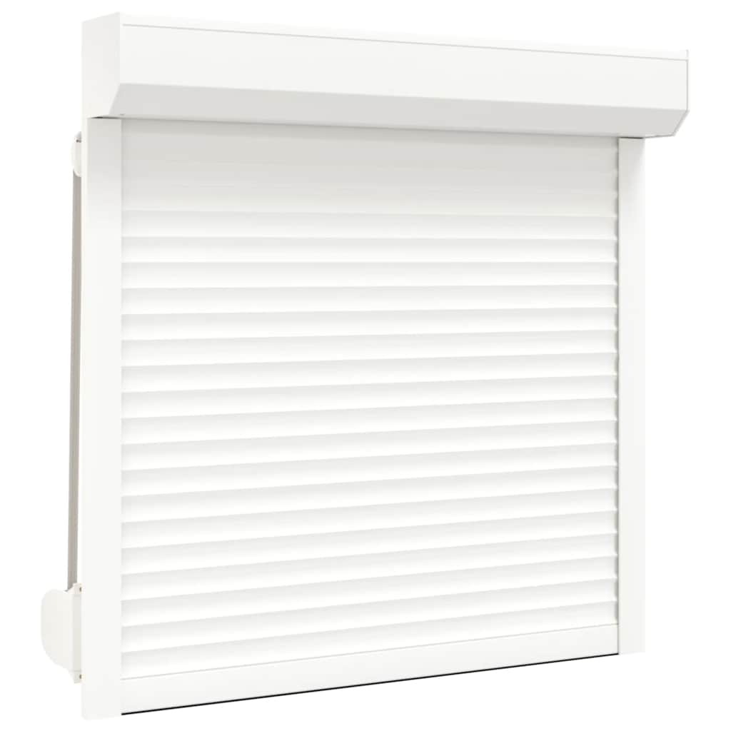 Shutter rullo Vidaxl 100x100 cm in alluminio bianco