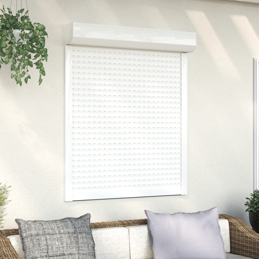 Vidaxl roller shutter 100x130 cm aluminum white