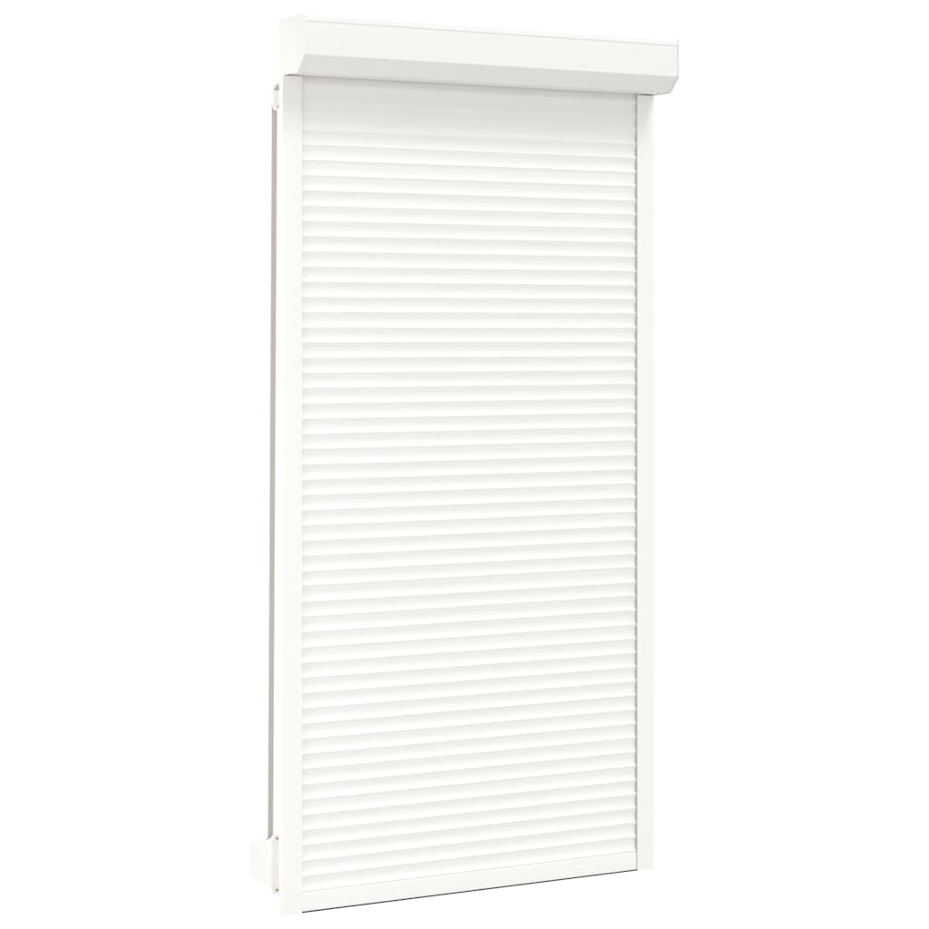 Shutter rullo Vidaxl 110x220 cm in alluminio bianco