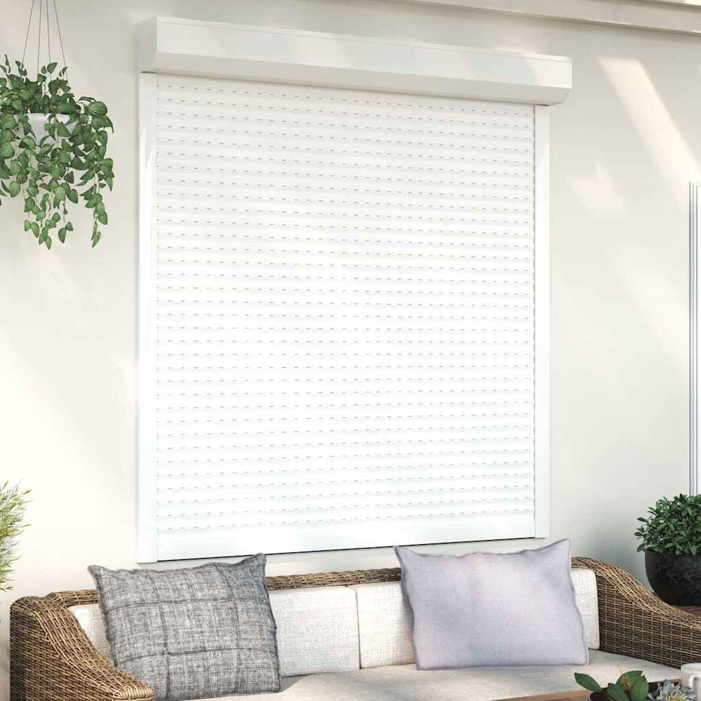 Vidaxl Roller Shutter 140x150 cm Aluminium White