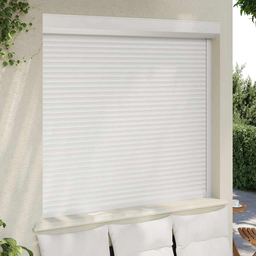 Vidaxl Roller Shutter 160x150 cm Aluminium White