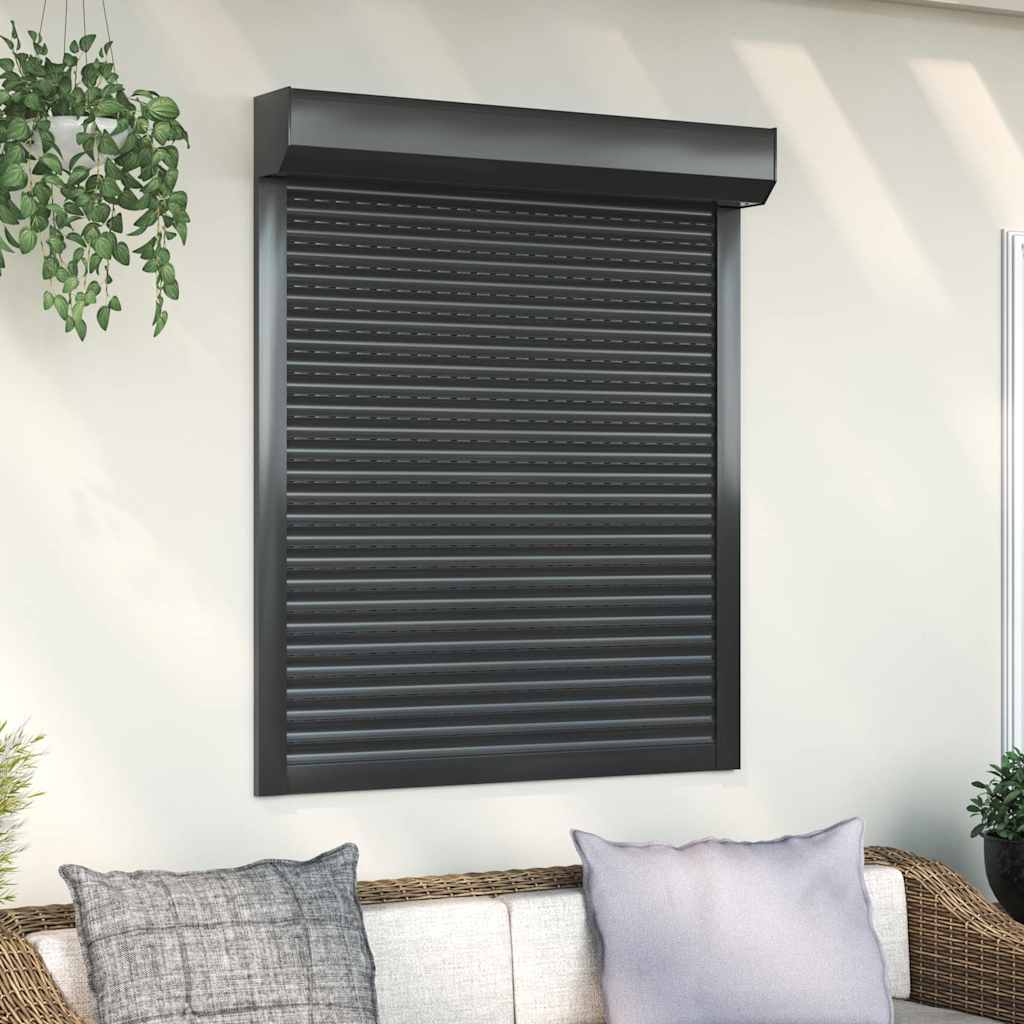 Vidaxl Roller Shutter 100x120 cm aluminium Anthracite -färgad