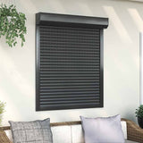 Vidaxl Roller Shutter 100x120 cm Aluminium Antracit -farvet