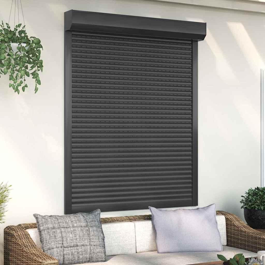 Vidaxl Roller Shutter 120x150 cm aluminium Anthracite -färgad