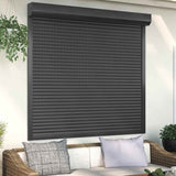 Vidaxl roller shutter 160x150 cm aluminum anthracite -colored