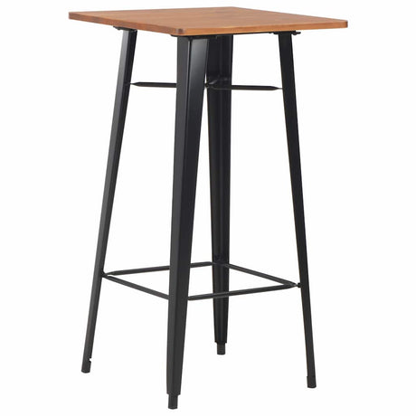 Vidaxl 3-delige barset staal zwart