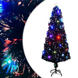 Vidaxl Weihnachtsbaum mit LED und Standard 240 cm Faser -Optik
